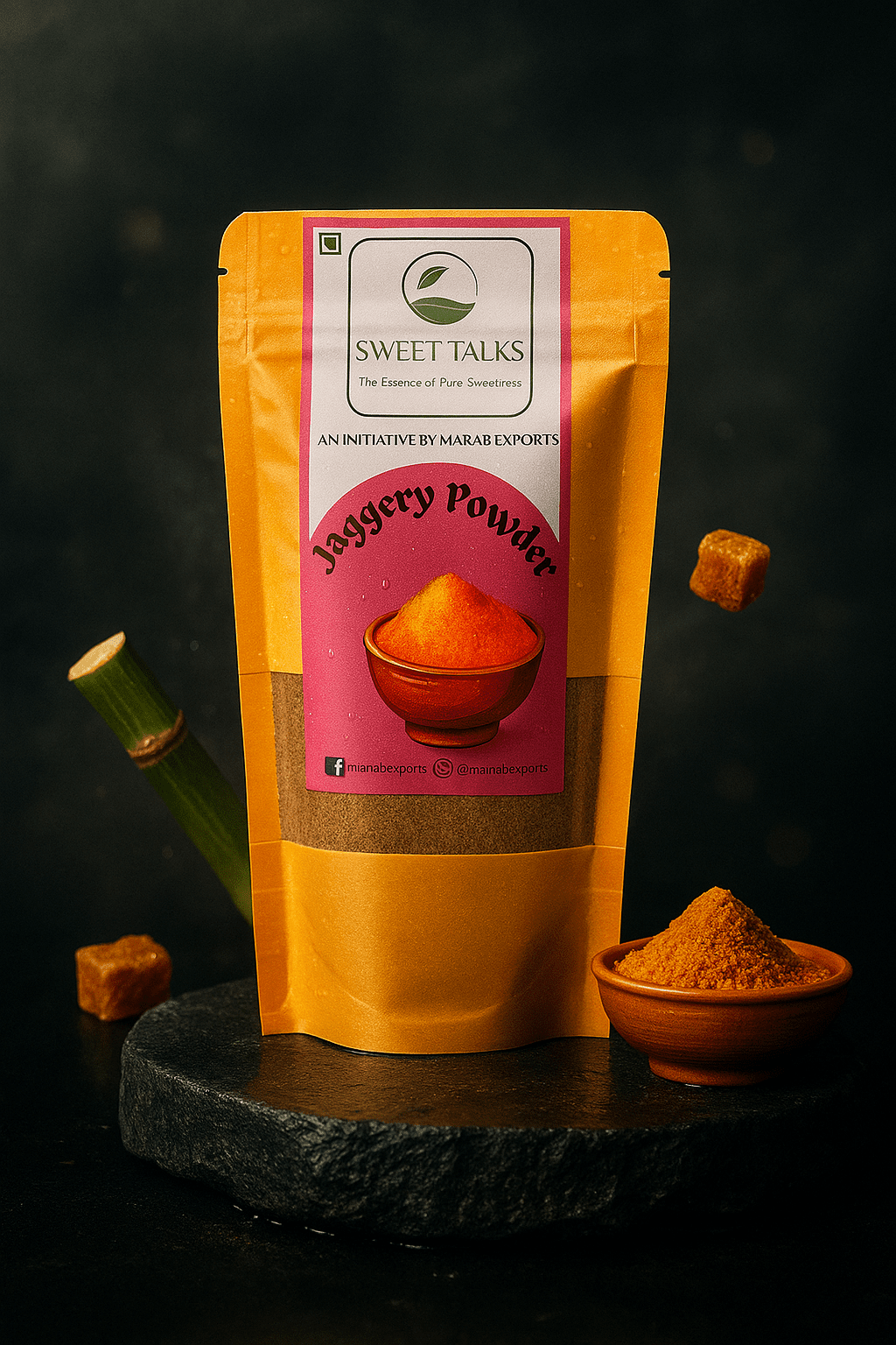 Organic Jaggery Powder - Marab Exports I Sweet Talks