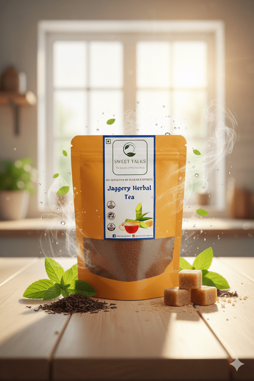 Jaggery Herbal Tea - Marab Exports I Sweet Talks