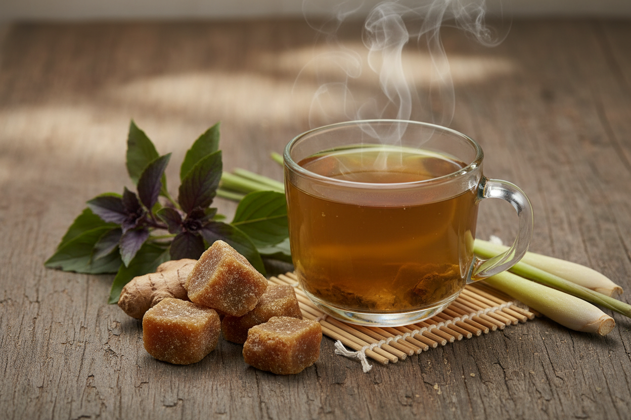 jaggery herbal tea