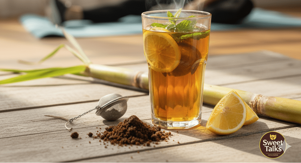 Jaggery Lemon Tea - Marab Exports I Sweet Talks