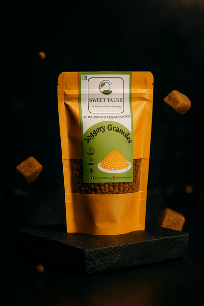 Organic Jaggery Granules - Marab Exports I Sweet Talks
